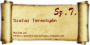 Szalai Terestyén névjegykártya